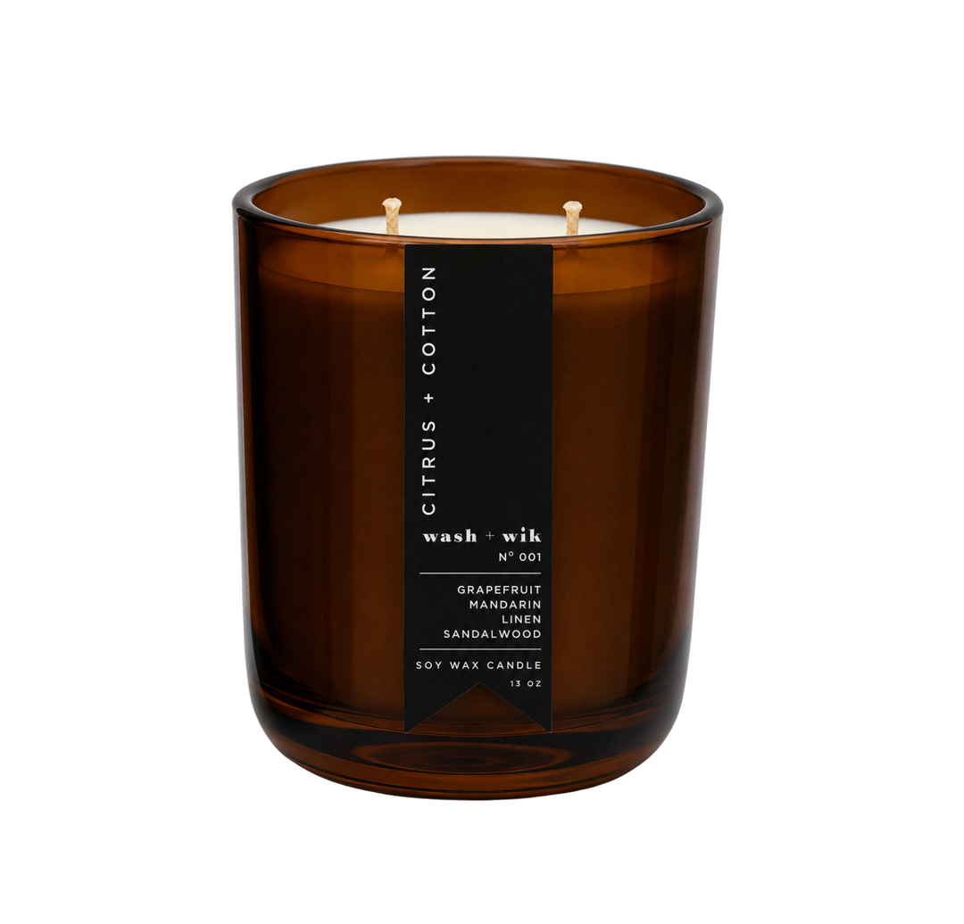 Amber Double Wick Candle