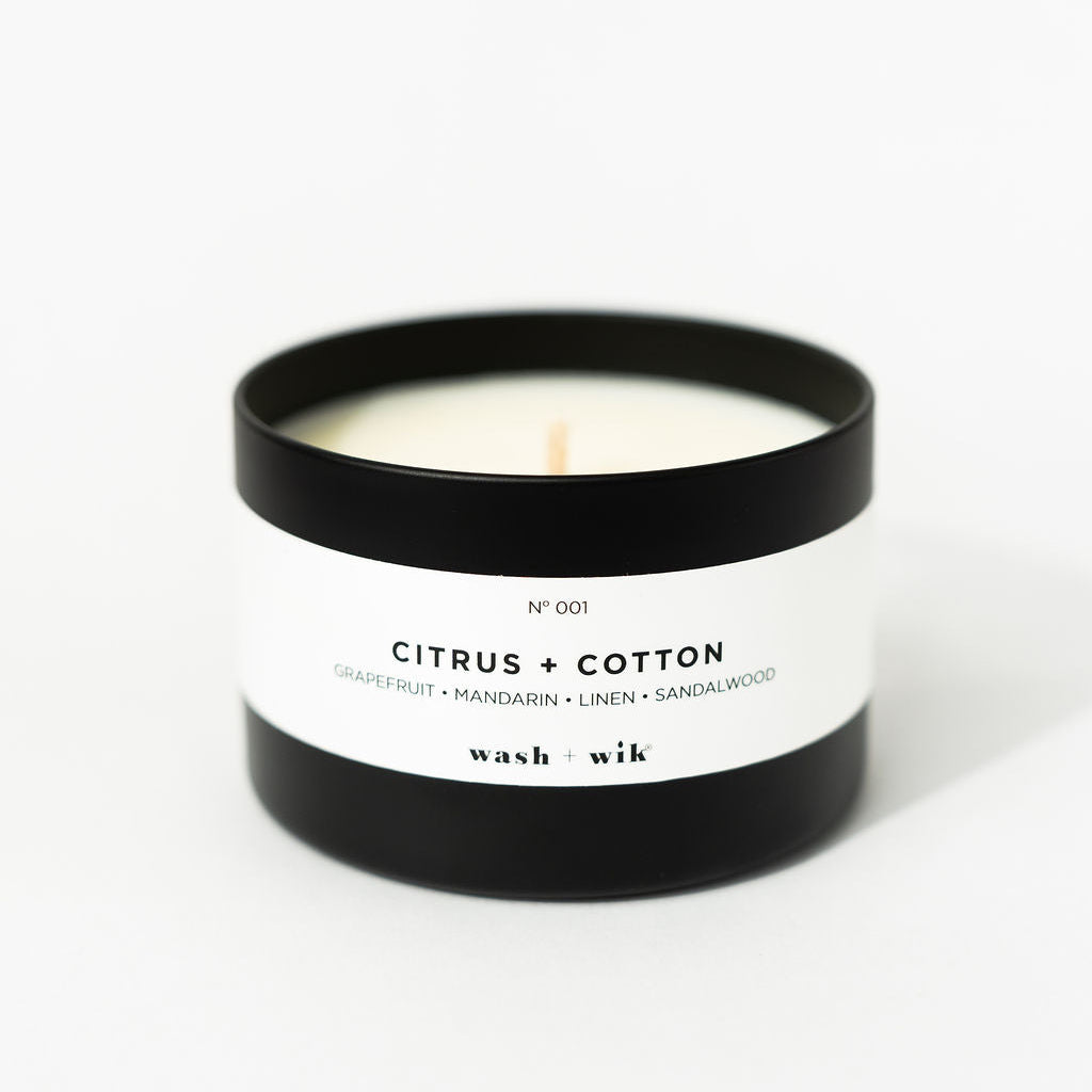 travel tin candle