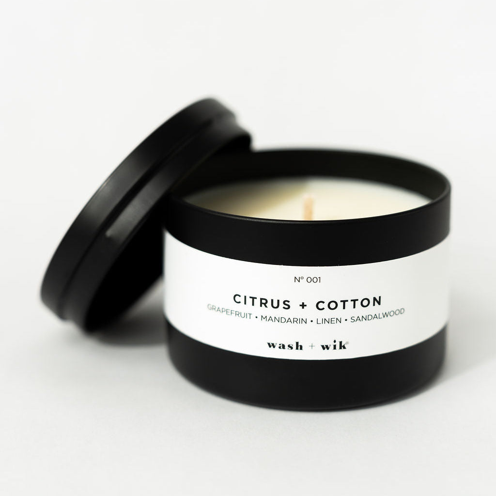 travel tin candle