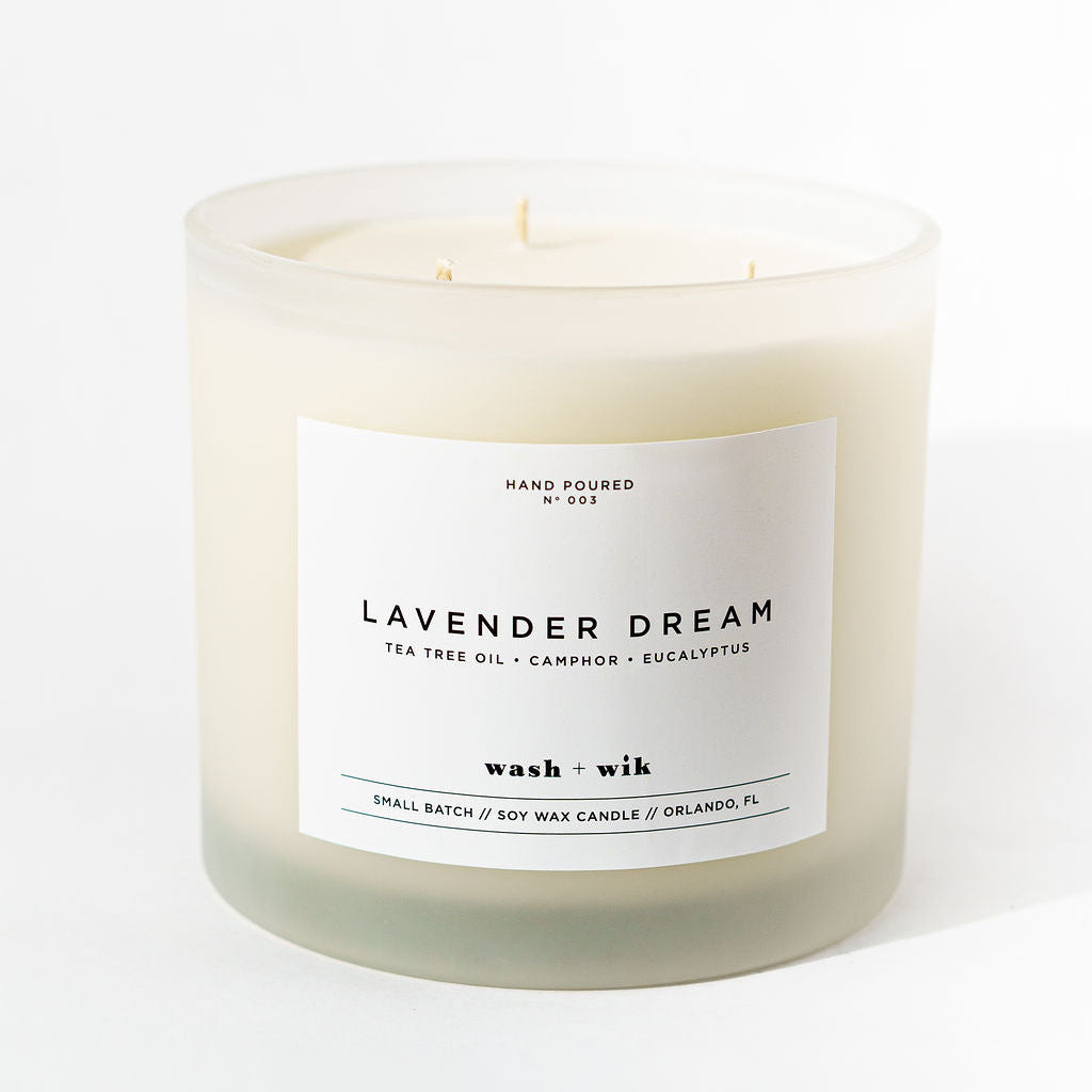 Candle labeled &