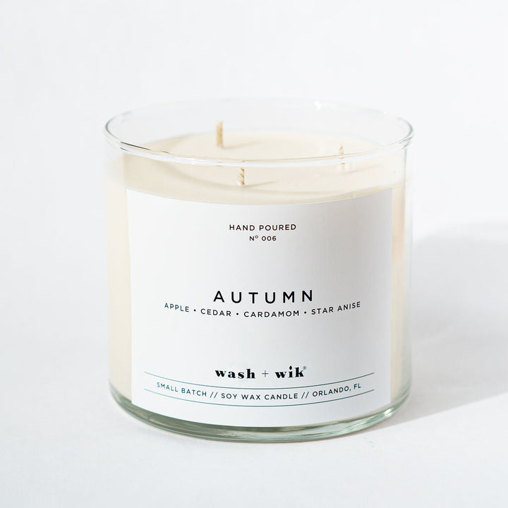 Candle labeled &