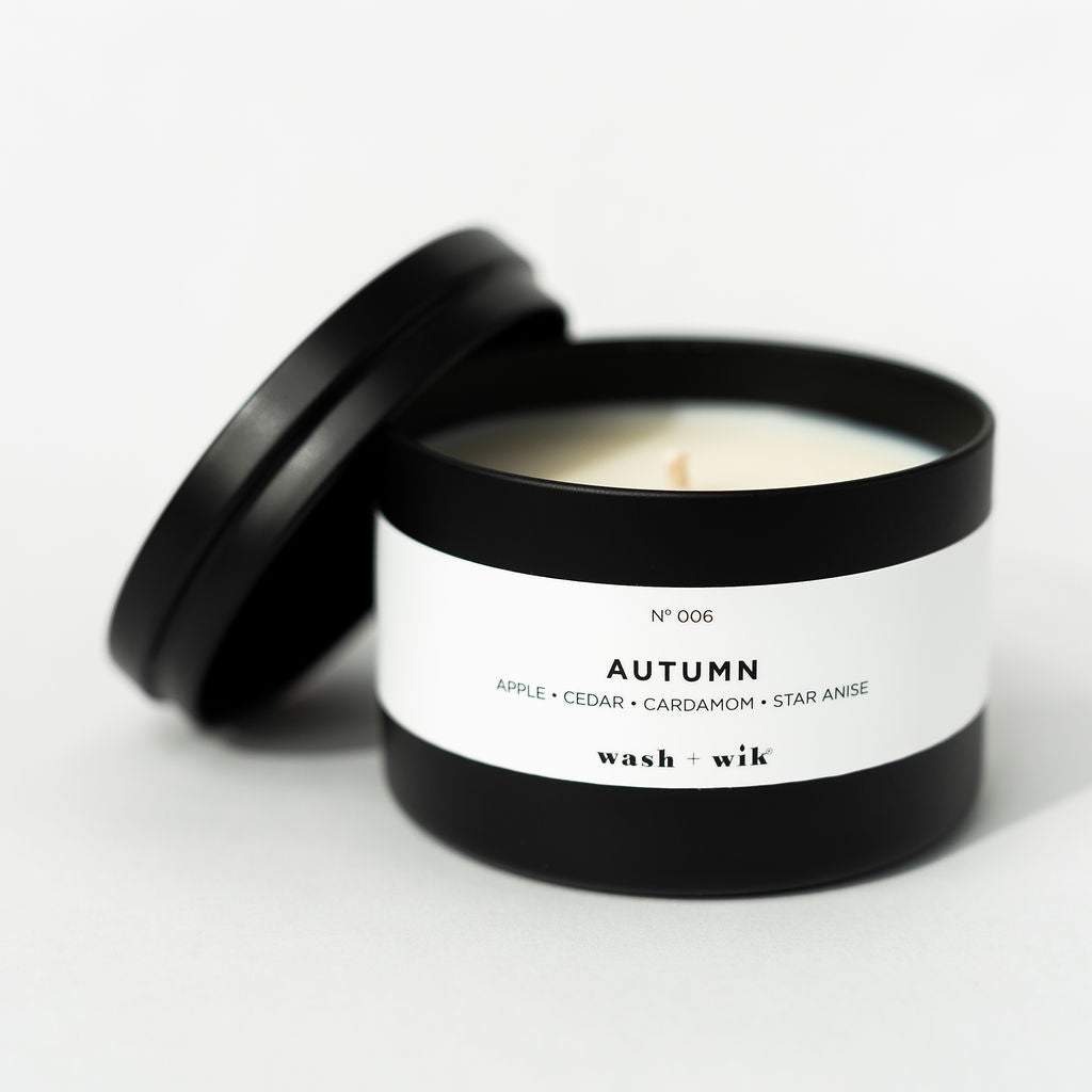 travel tin candle