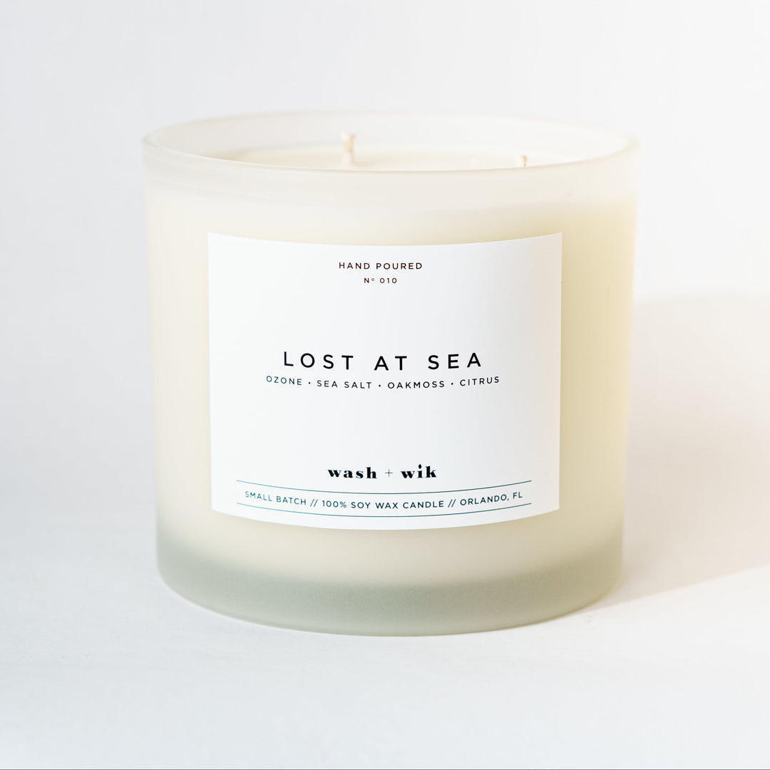 Three wick tumbler candle