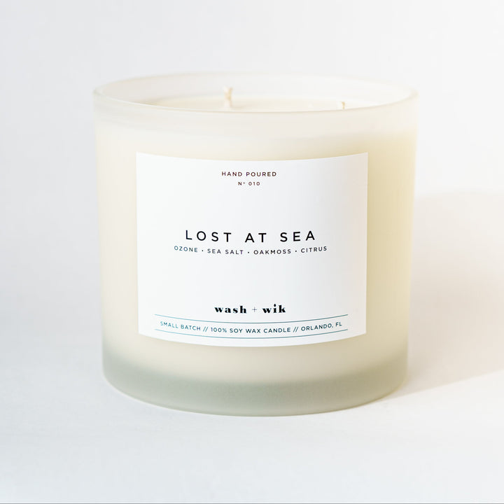 Three wick tumbler candle