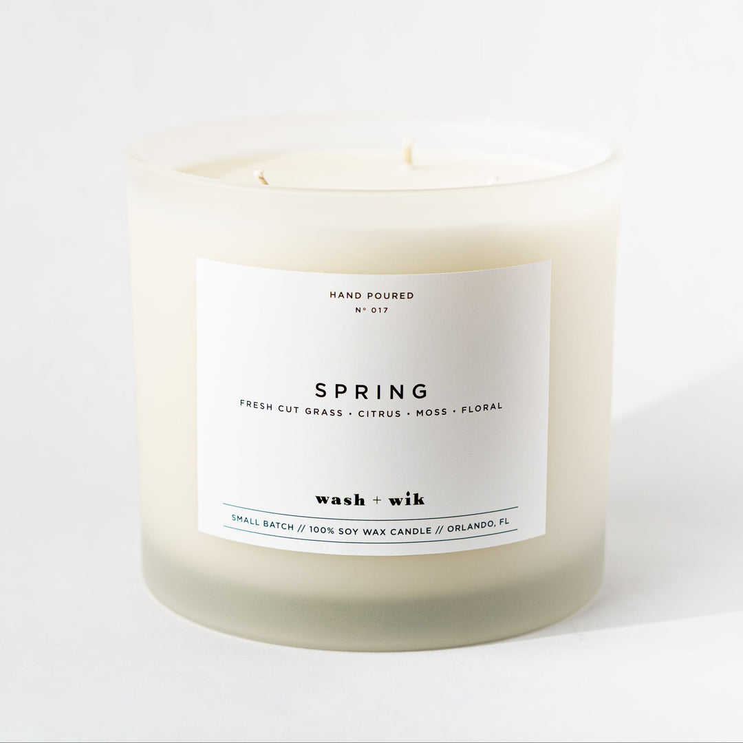Candle labeled &