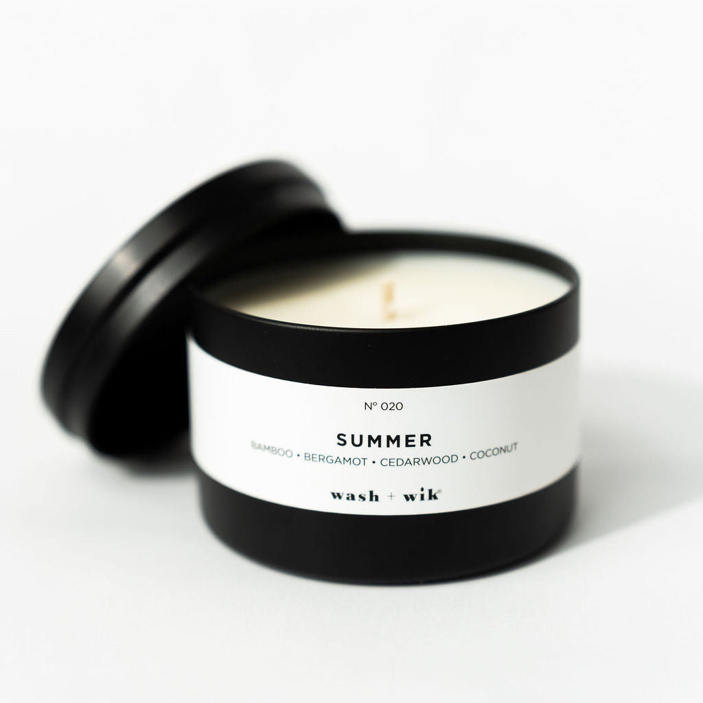 travel tin candle