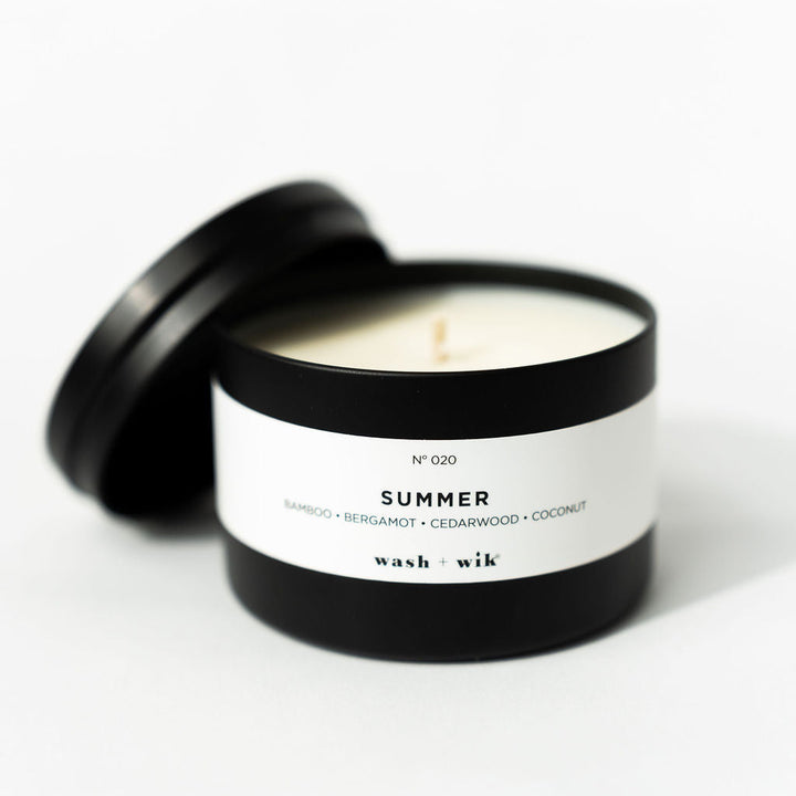 travel tin candle