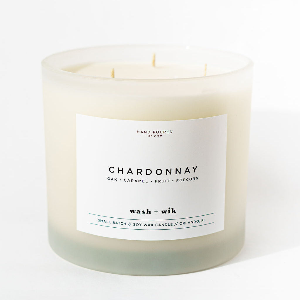 Candle labeled &