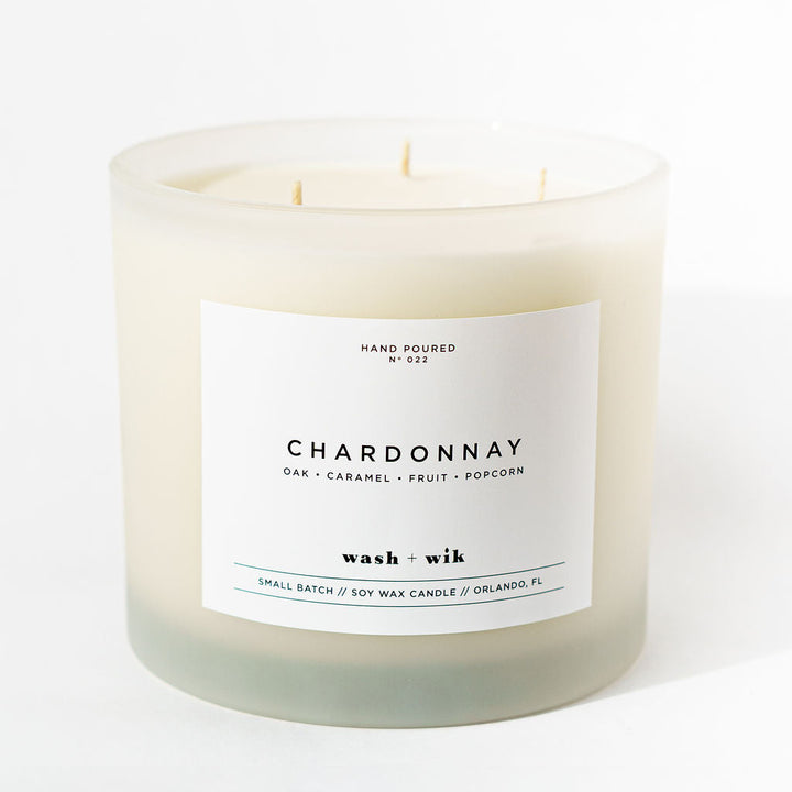 Candle labeled &