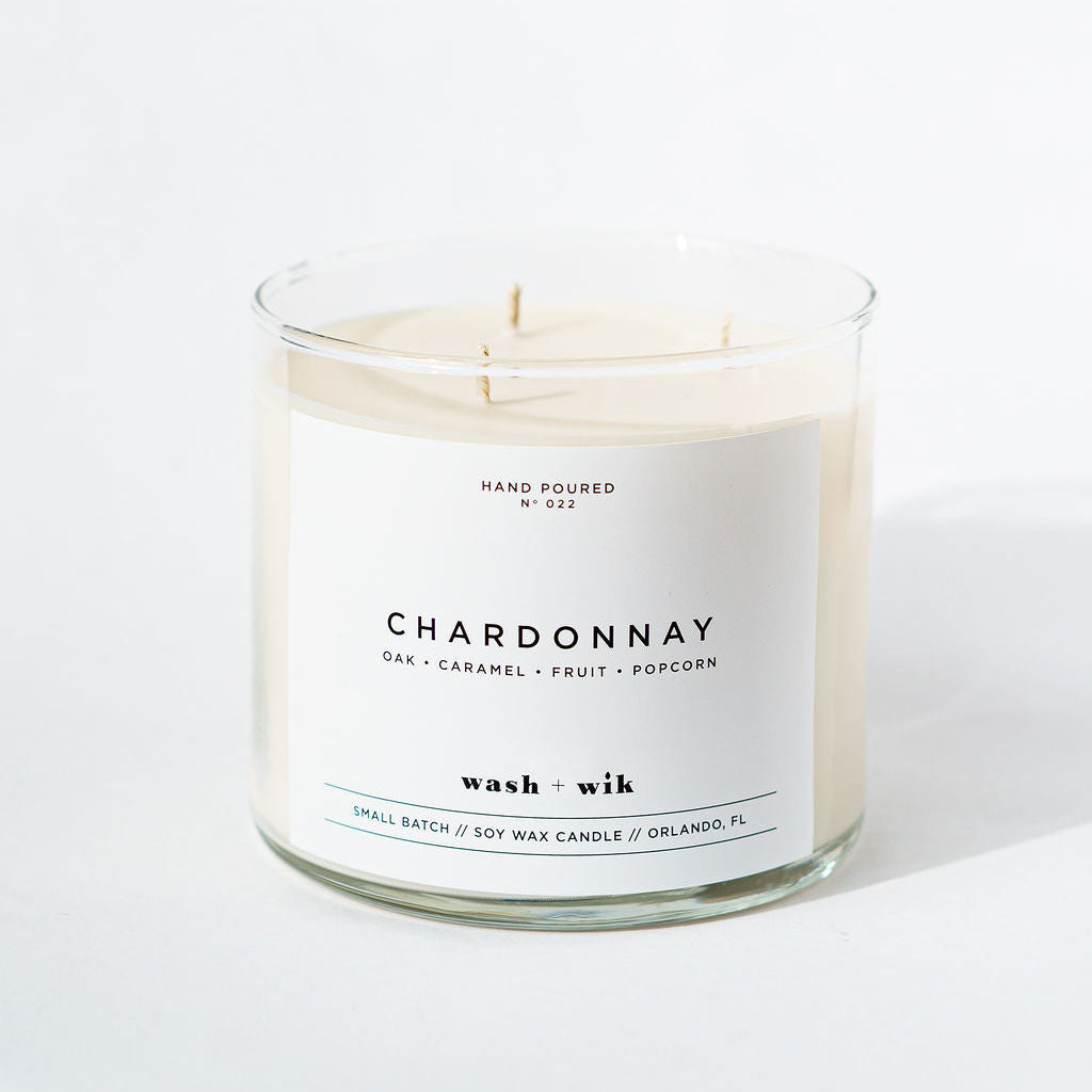 Candle labeled &