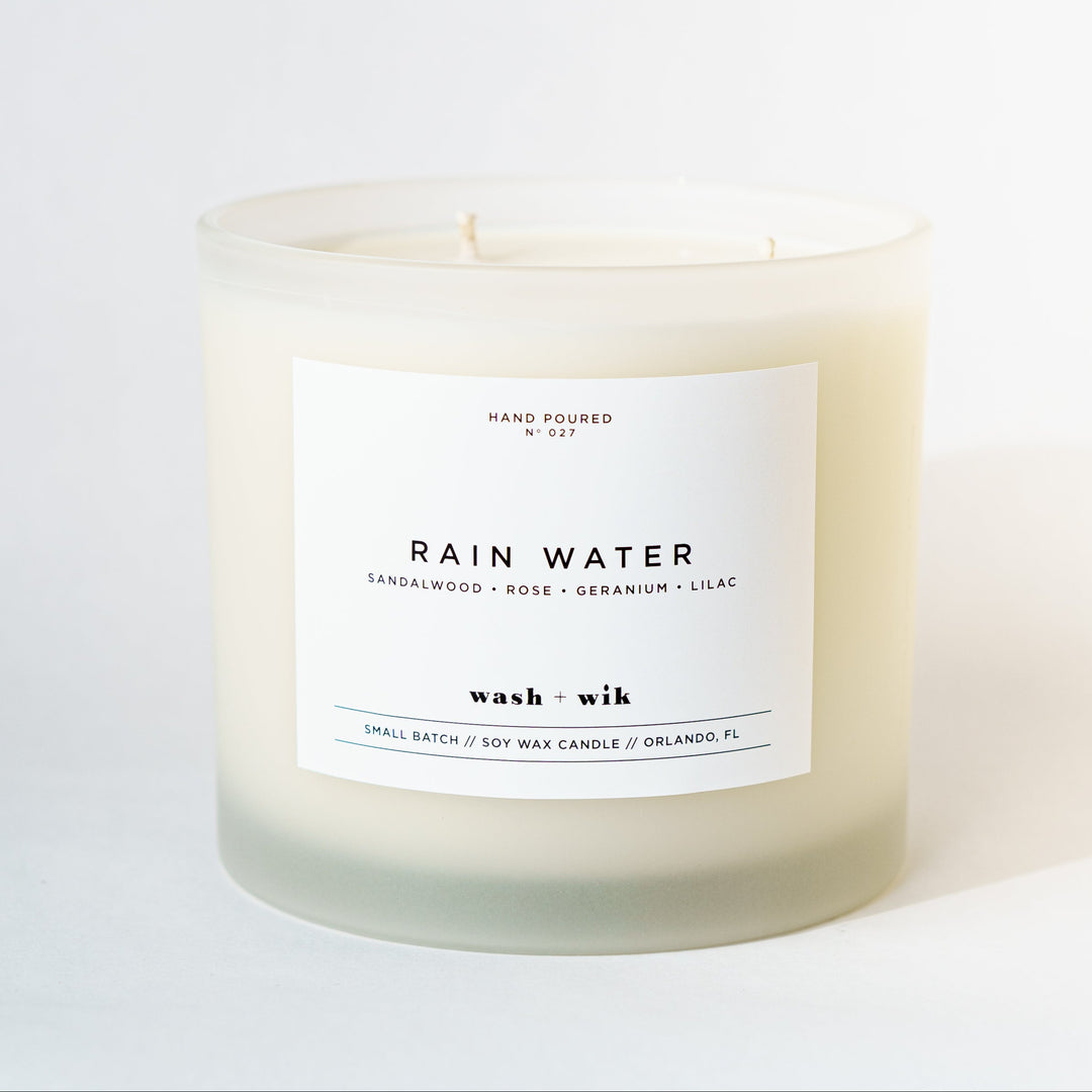 Three wick tumbler candle