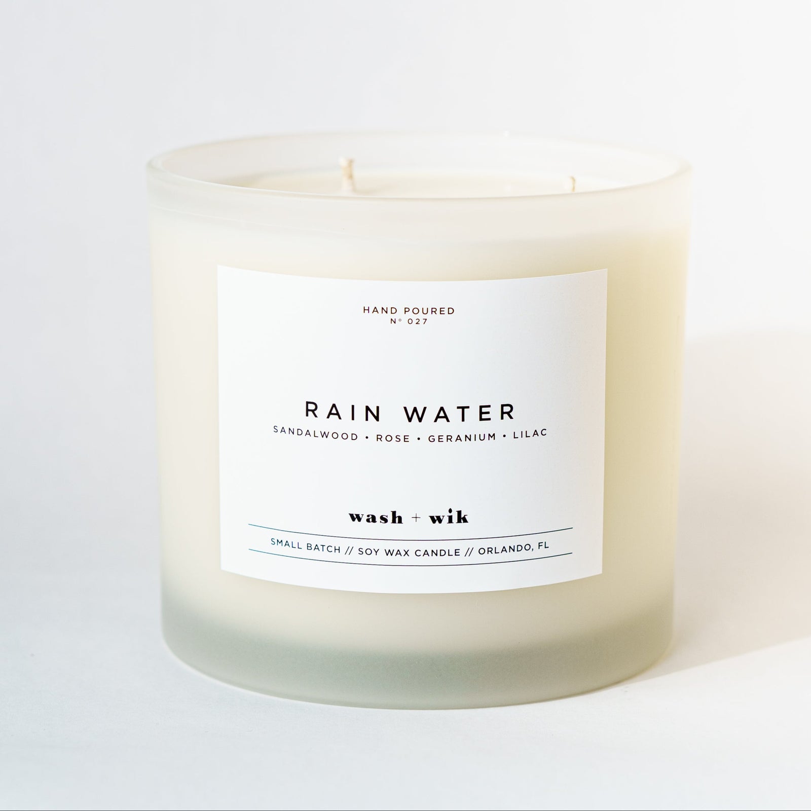 Three wick tumbler candle