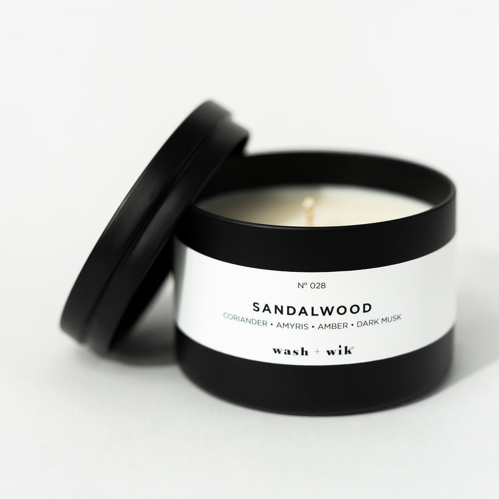 travel tin candle
