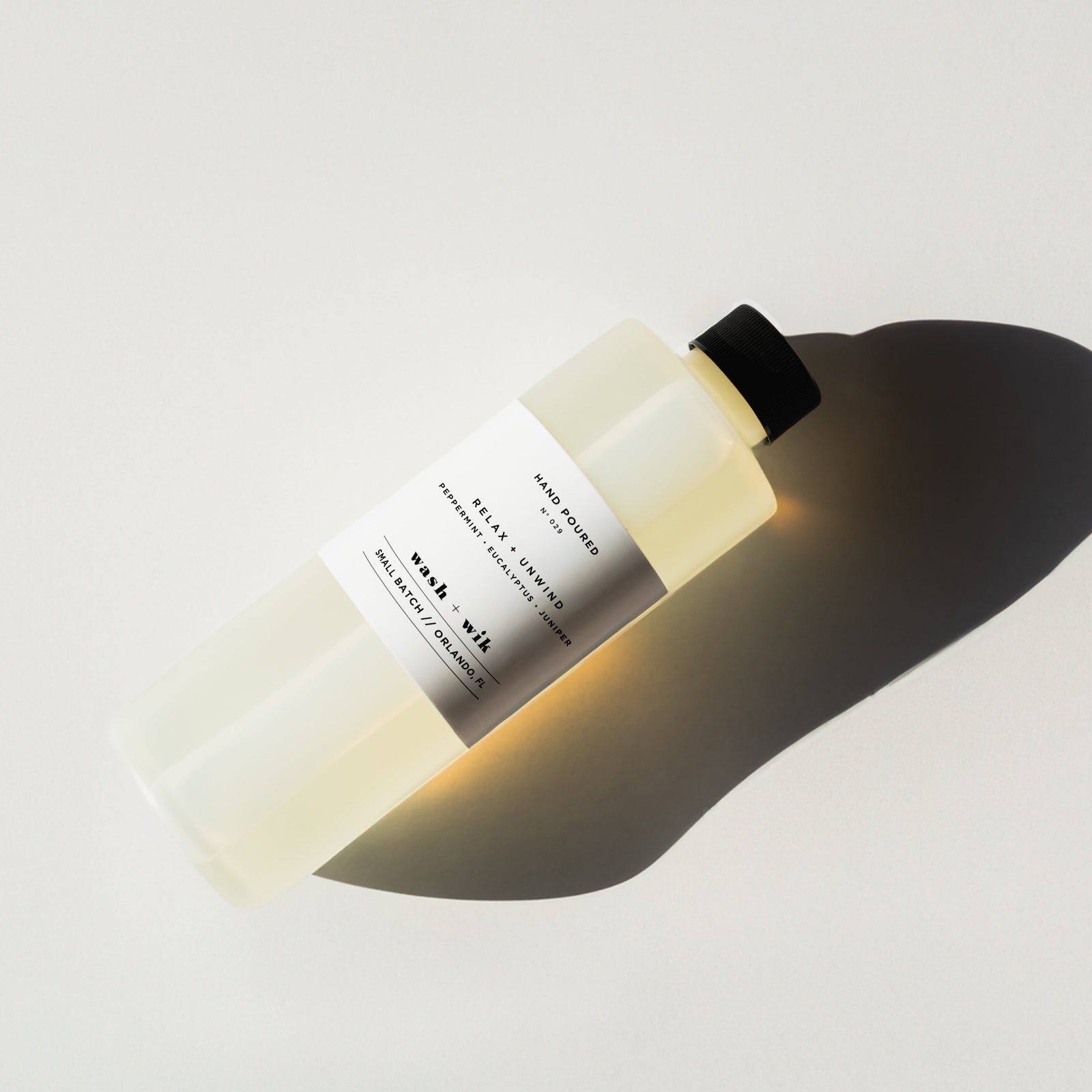 diffuser refill bottle on white background 