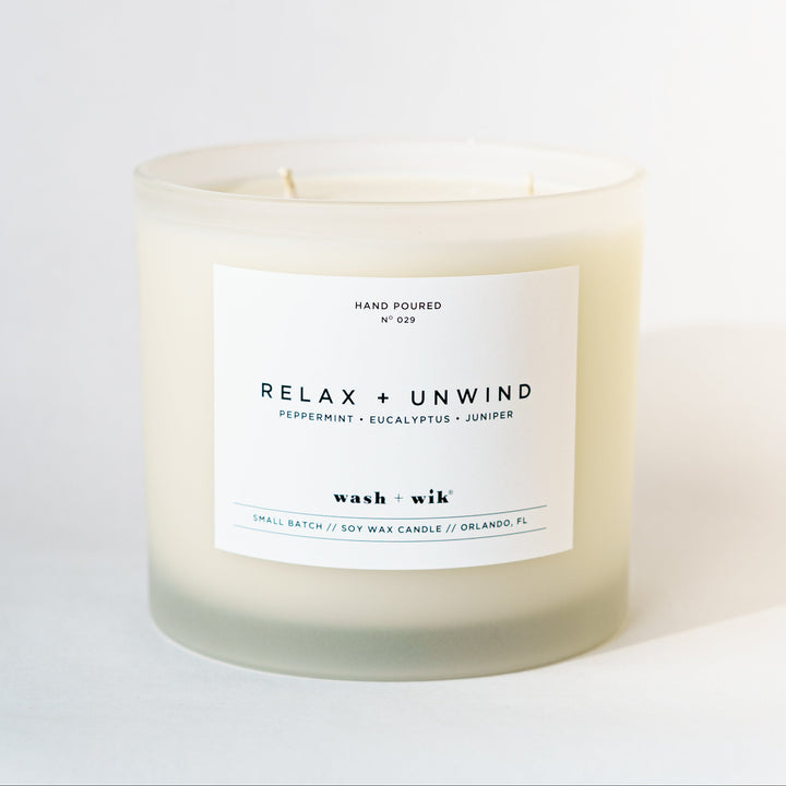 Three wick tumbler candle