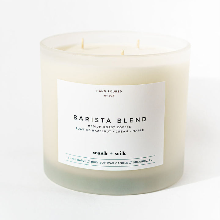 Candle labeled &