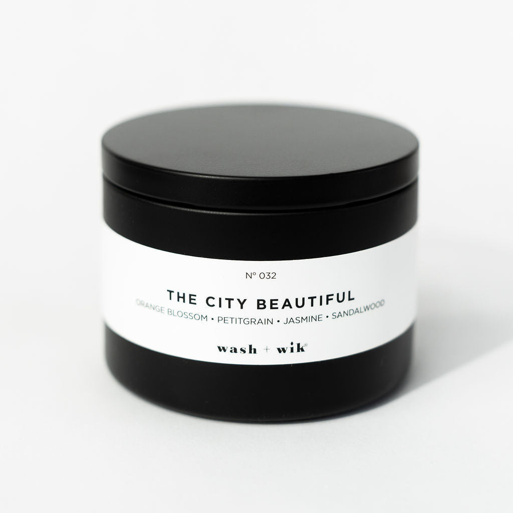 travel tin candle