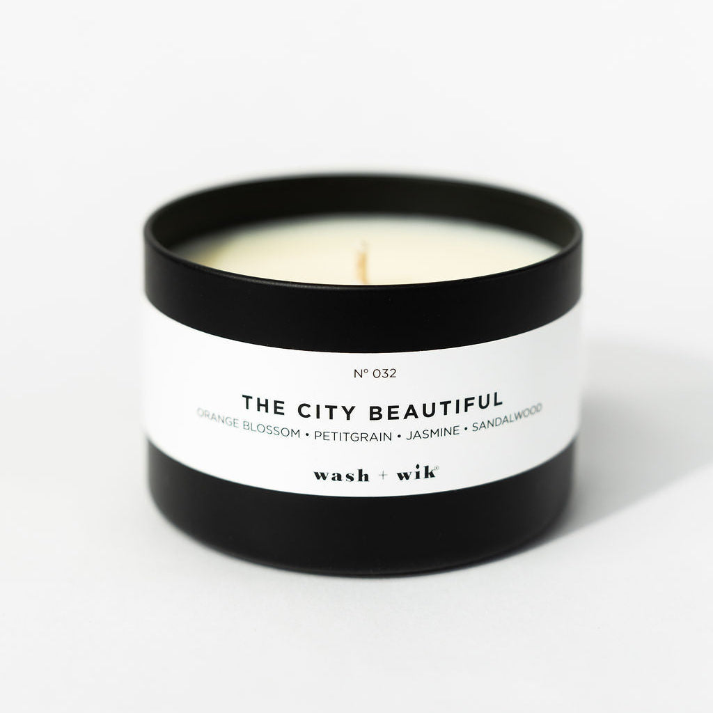 travel tin candle