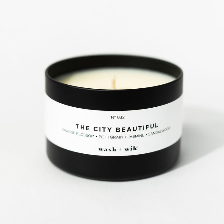 travel tin candle