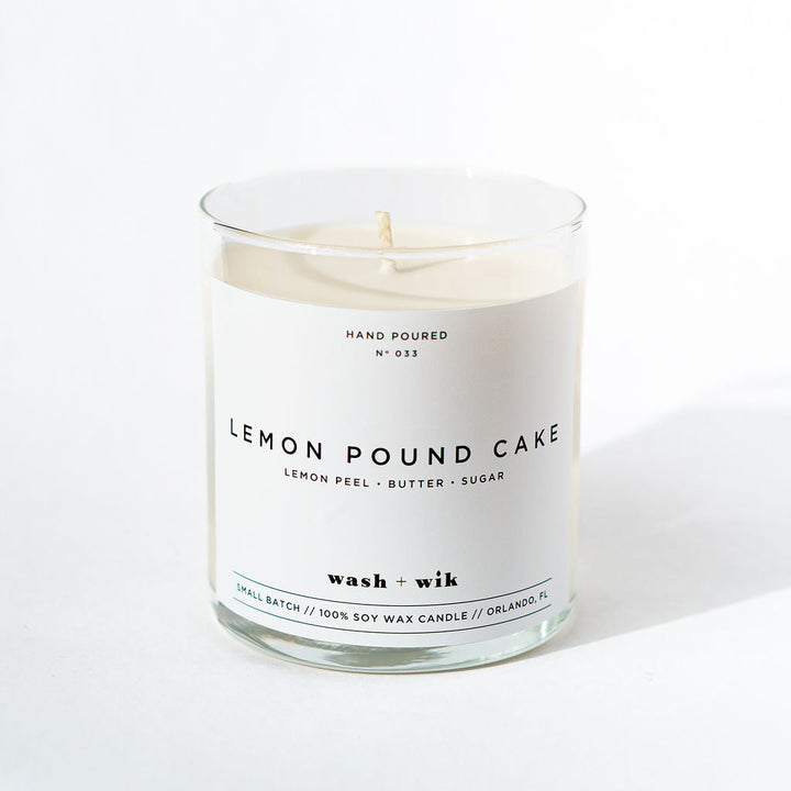 Candle labeled &