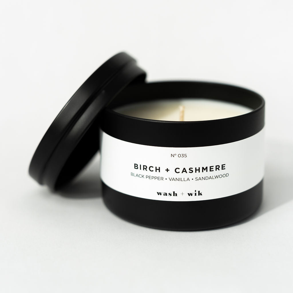 travel tin candle