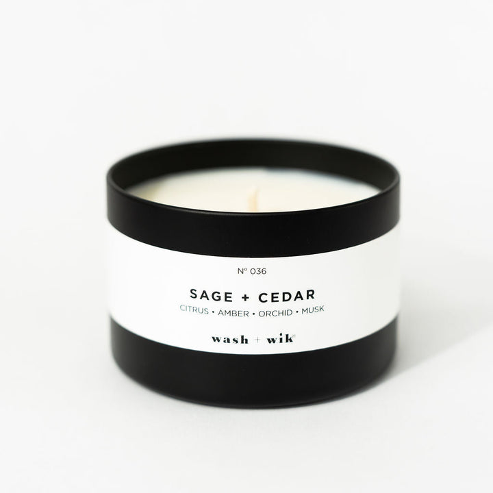 travel tin candle