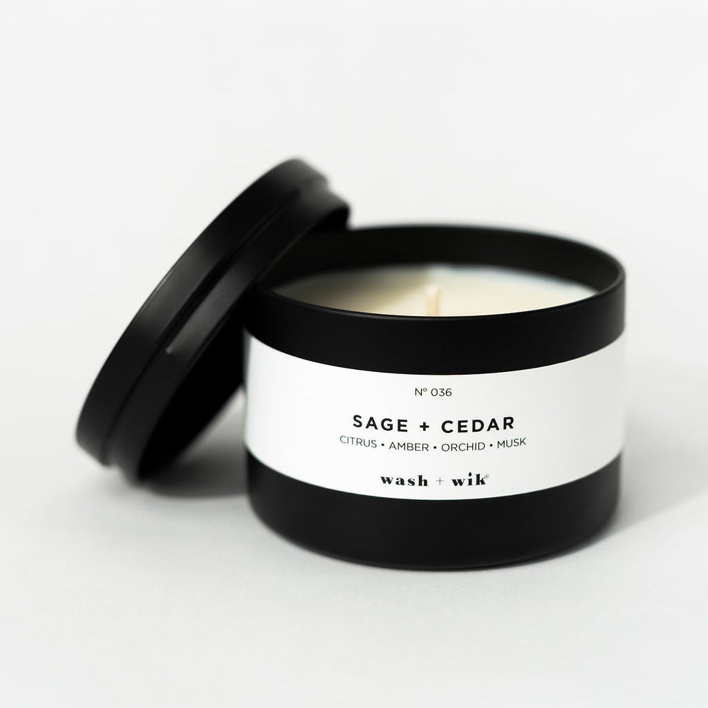 travel tin candle