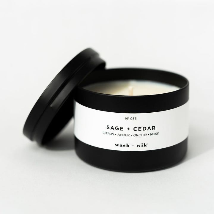 travel tin candle