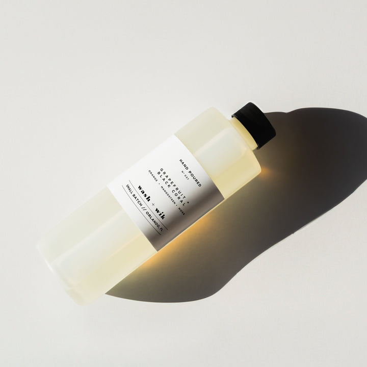 diffuser refill bottle on white background 