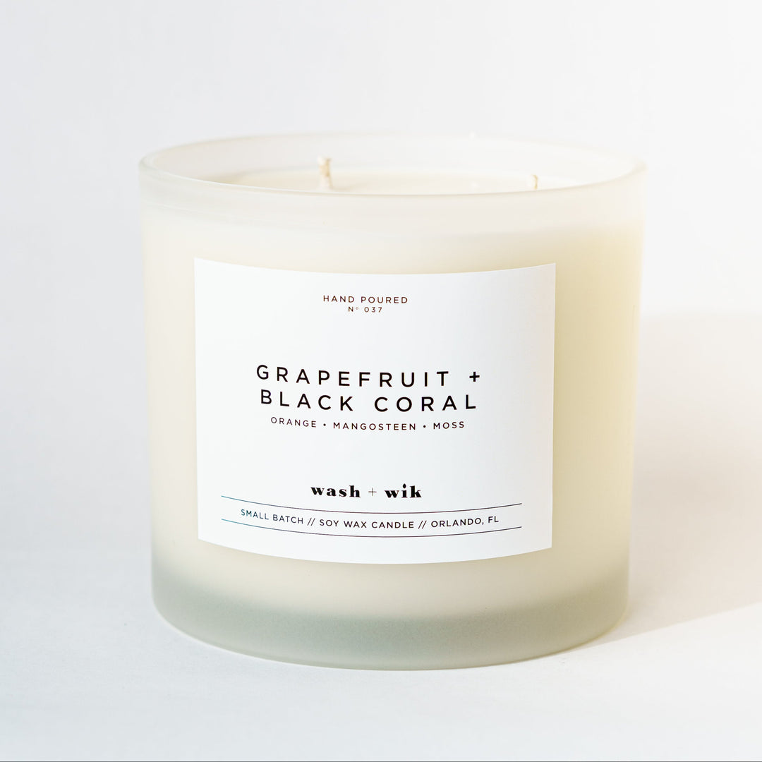 Three wick tumbler candle