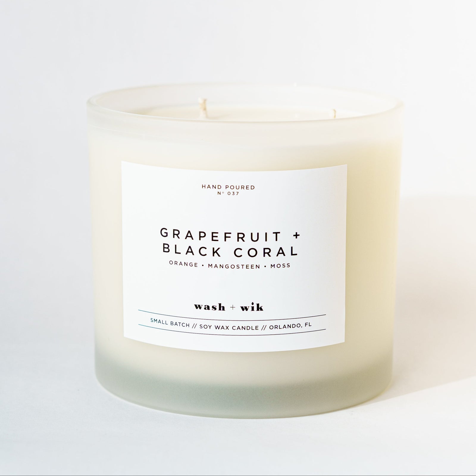 Three wick tumbler candle