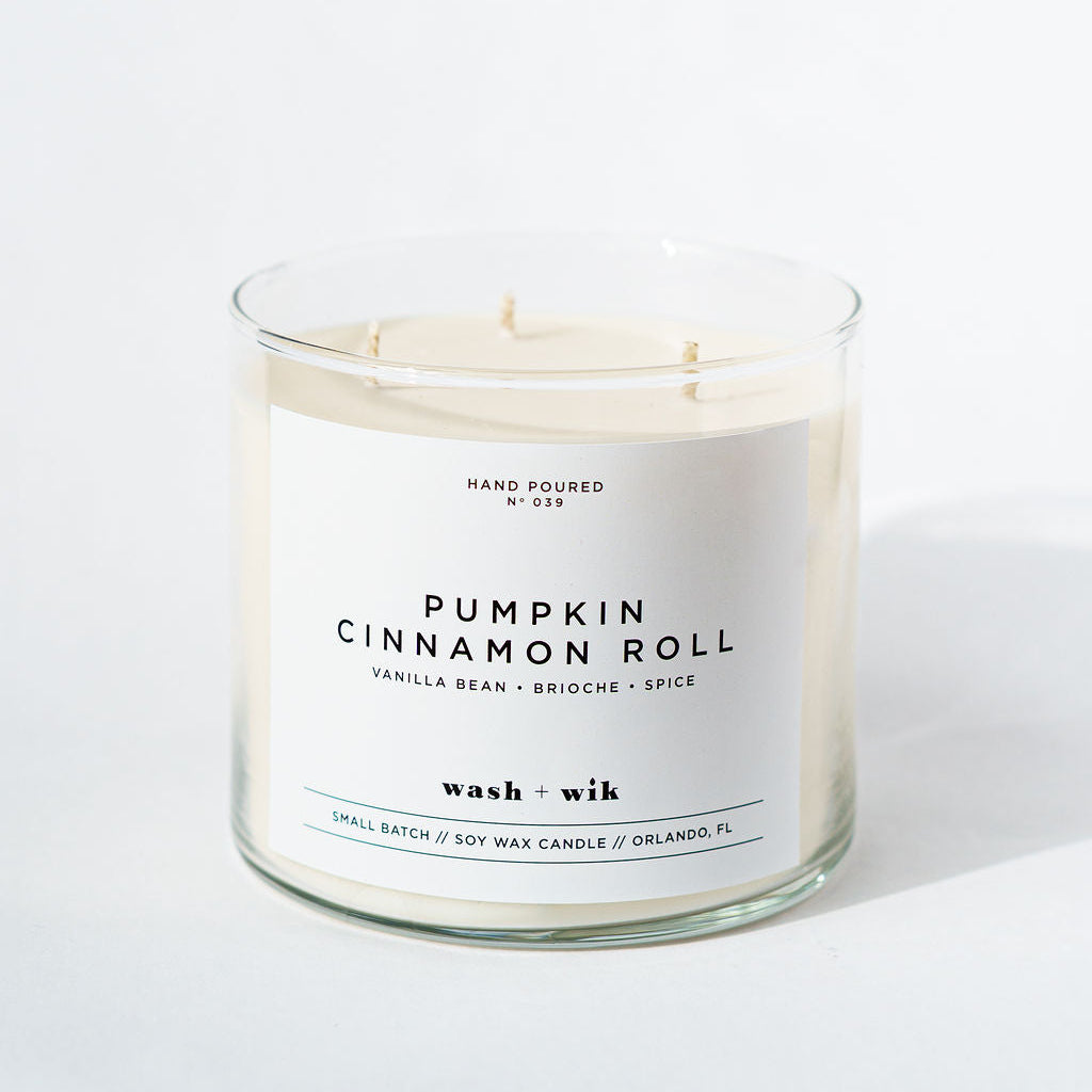 Candle labeled &