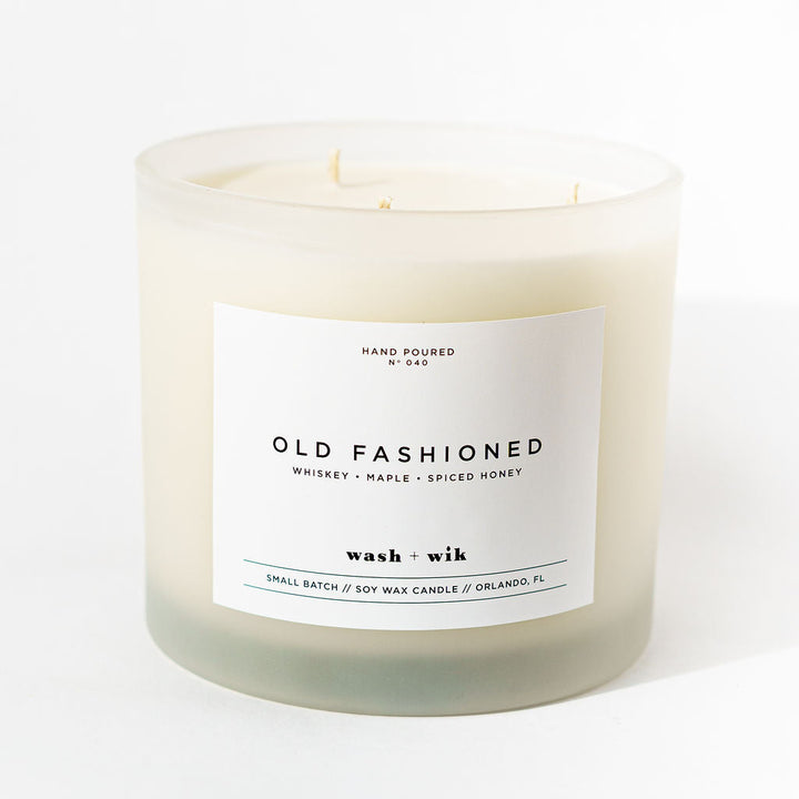 Candle labeled &