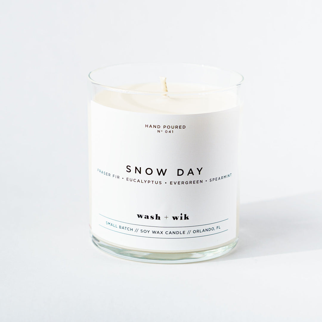 Candle labeled &