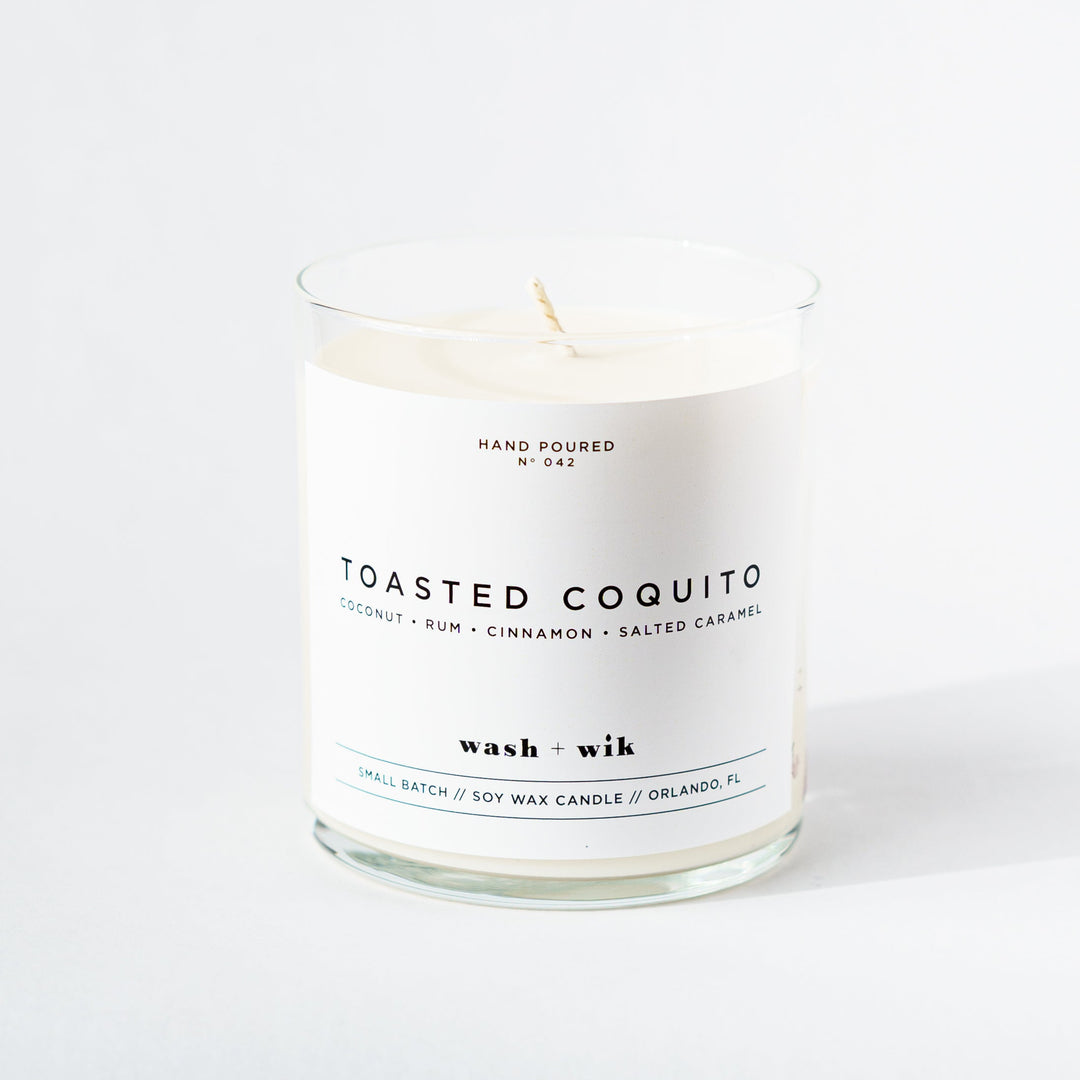 Candle labeled &