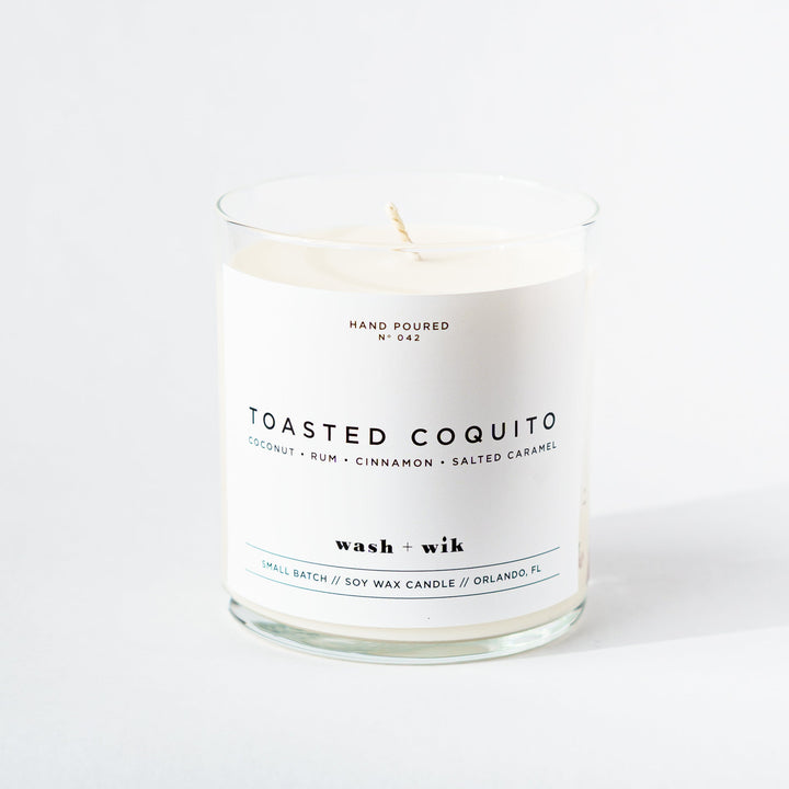 Candle labeled &