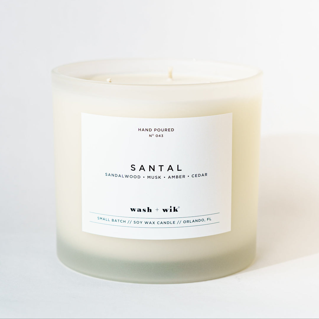 Three wick tumbler candle