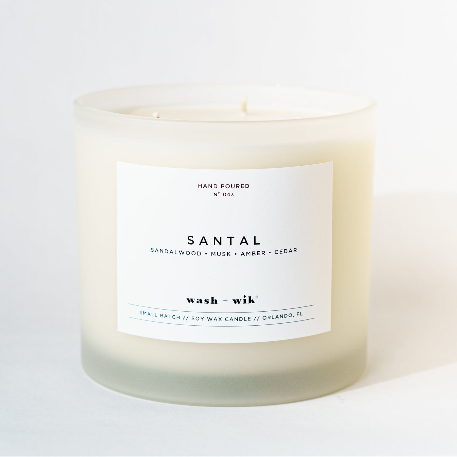 Three wick tumbler candle