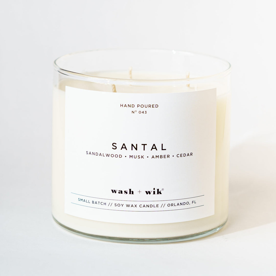 Three wick tumbler candle
