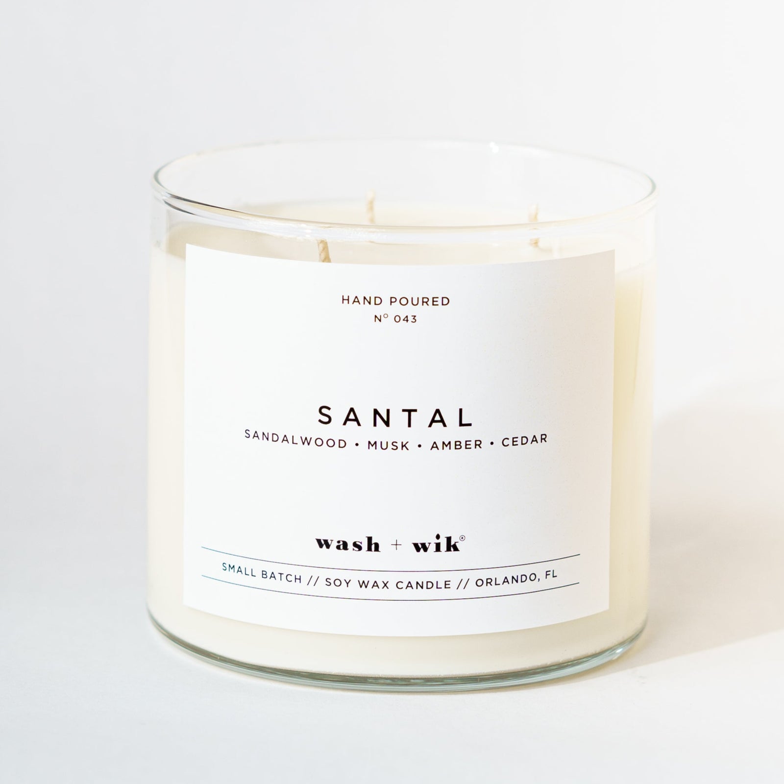 Three wick tumbler candle