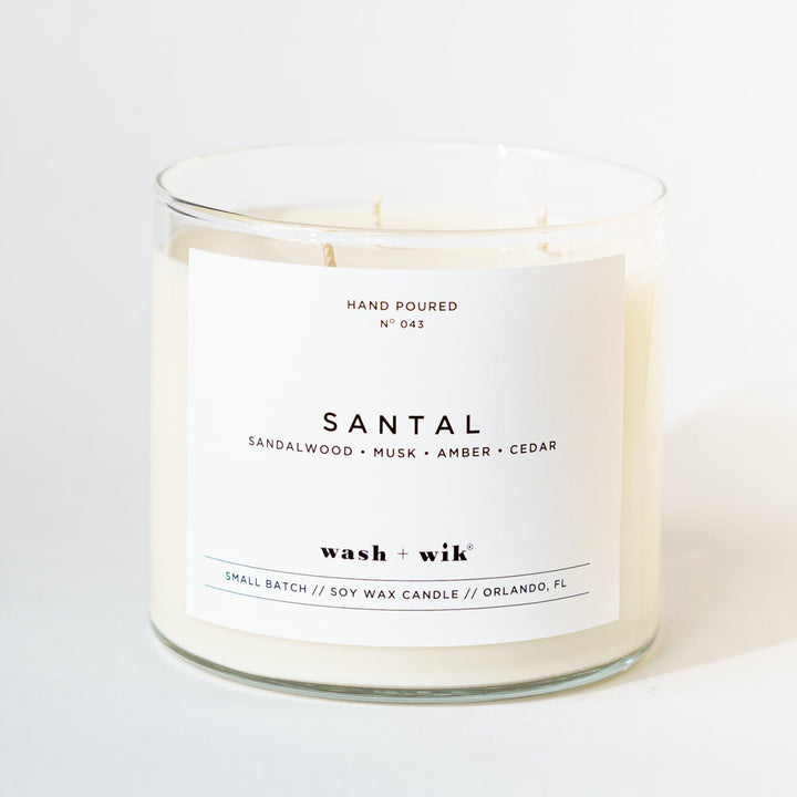 Three wick tumbler candle