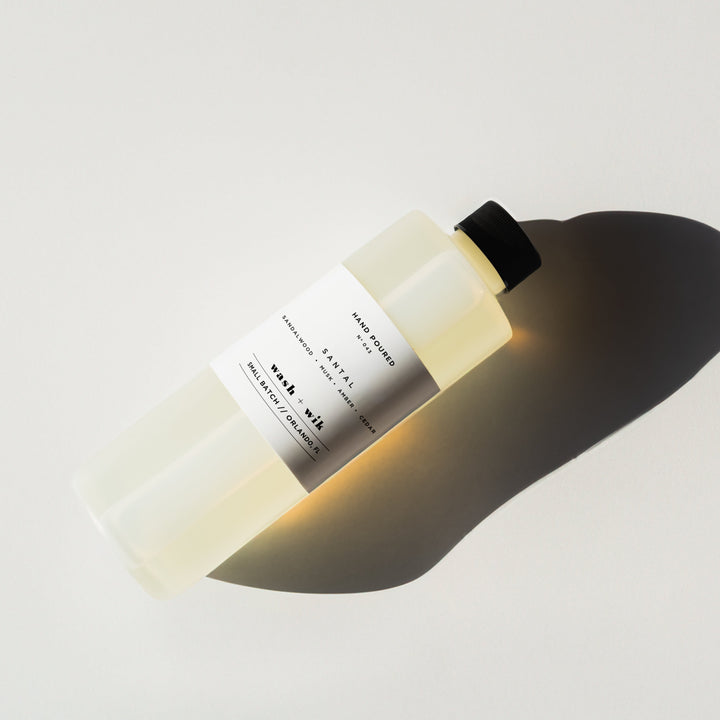 diffuser refill bottle on white background 