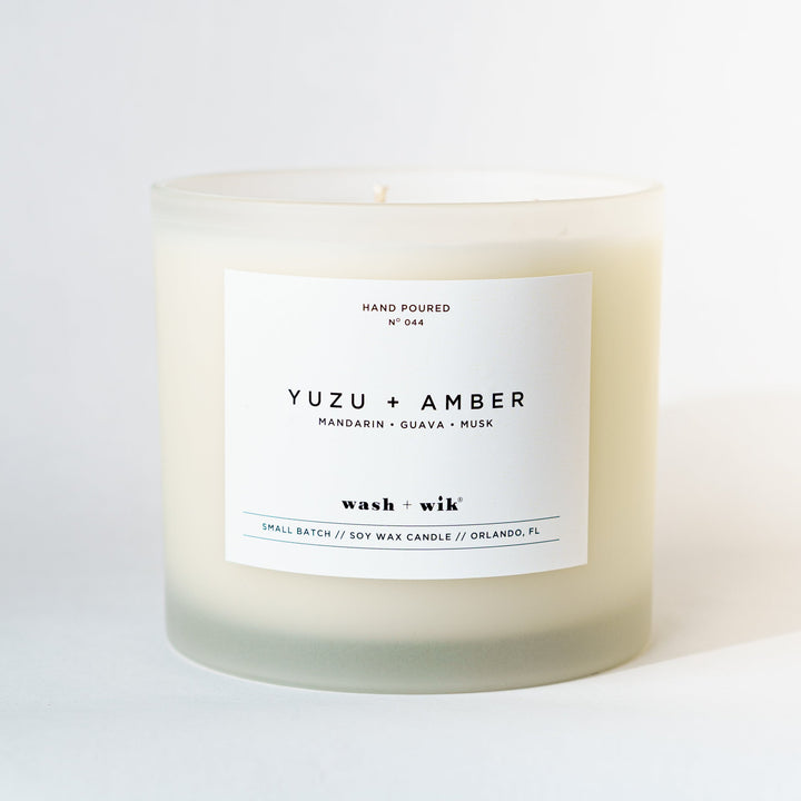 Three wick tumbler candle