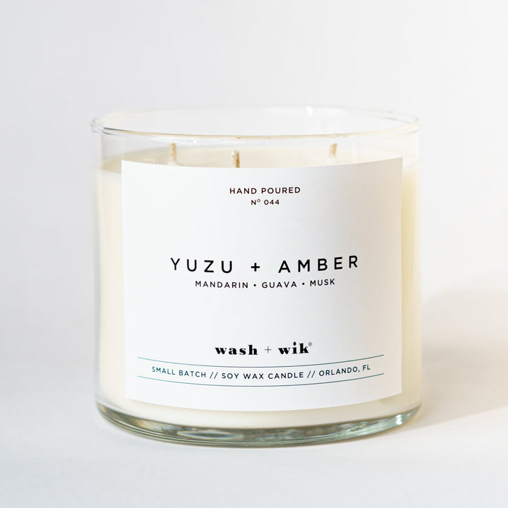 Three wick tumbler candle