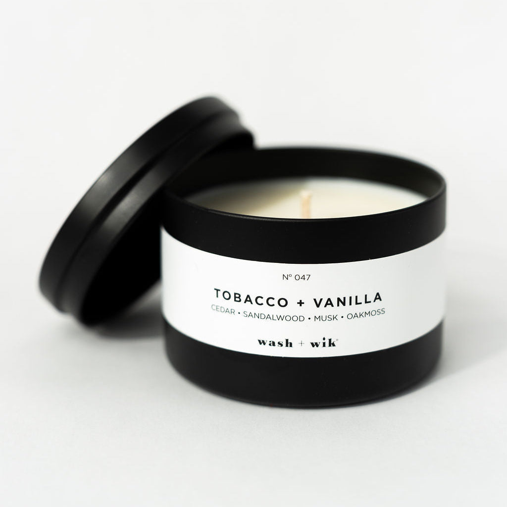 travel tin candle
