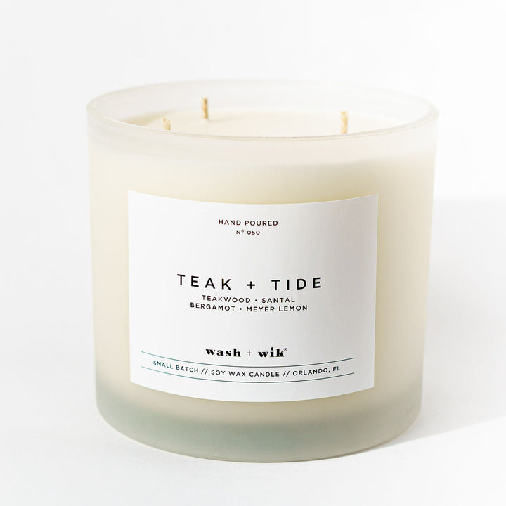 Candle labeled &