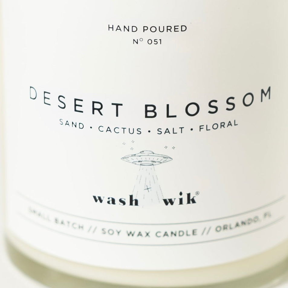 Candle Label with UFO