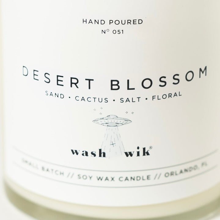 Candle Label with UFO