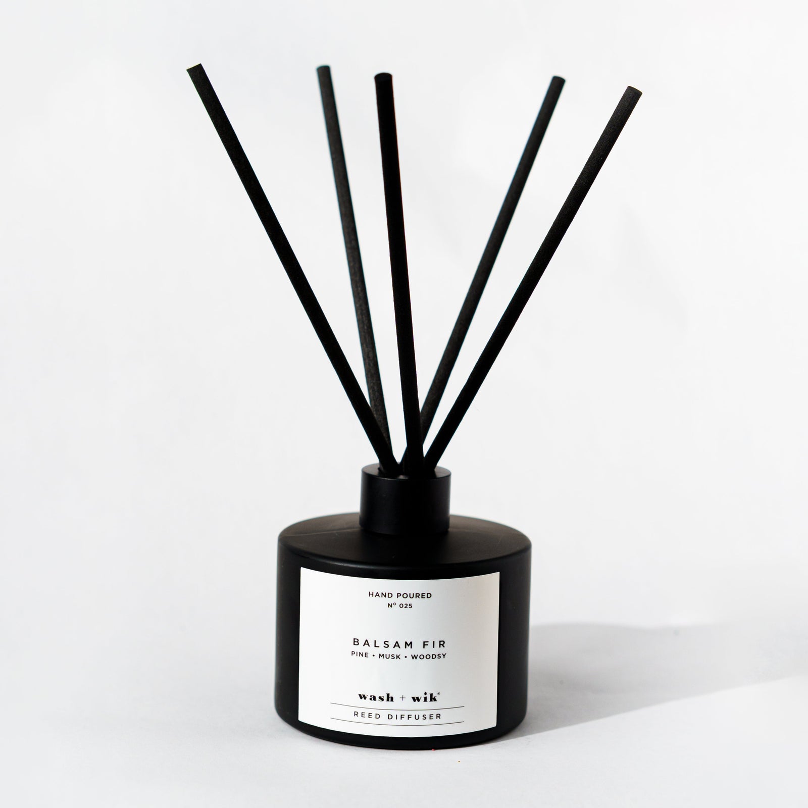 Black Reed Diffuser on a white background