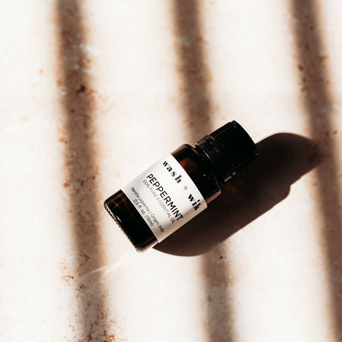 small apothecary bottle with label